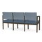 Lesro Lenox 3 Seat Tandem Seating W/ Arms, 64.5 in W 24.5 in L 32 in H LS3103 - alternate 3